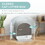 PawHut Cat Litter Box with Lid, Covered Litter Box for Indoor Cats with Tray, Scoop, Filter, 17" x 17" x 18.5", Light Gray W2225P217606