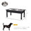 PawHut 23" Wooden Heavy Duty Dog Food Bowls Pet Elevated Feeding Station -Black W2225P217607