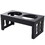 PawHut 23" Modern Decorative Dog Bone Wooden Heavy Duty Pet Food Bowl Elevated Feeding Station - Black W2225P217608