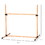 PawHut 6 Piece Dog Agility Training Equipment with Hurdle Bag and Whistle, Orange and White W2225P217636