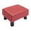 HOMCOM Ottoman Foot Rest, Small Foot Stool with Faux Leather Upholstery, Rectangular Ottoman Footrest with Padded Foam Seat and Plastic Legs, Red W2225P217642