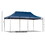 Outsunny 10' x 20' Pop Up Canopy Tent with Sidewalls & Doors, Instant Tents for Parties with Wheeled Carry Bag, Height Adjustable, for Outdoor, Garden, Patio, Blue W2225P217653