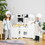 Qaba Large Play Kitchen with Full Set of Appliances for a Modern Day Pretend Kitchen, Tons of Storage, Corner Play Kitchen Set with Sound Effect, Educational Pretend Role Playset Game W2225P217656