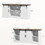 HOMCOM Sideboard Buffet Cabinet with Charging Station, 59" Farmhouse Coffee Bar Cabinet with Sliding Barn Doors, Adjustable Shelves, Storage Cabinet & Console Table, White W2225P229467