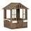 Outsunny Kids Wooden Playhouse, Outdoor Garden Games Cottage, with Working Door, Windows, Flowers Pot Holder, 47" x 38" x 54" W2225P229707
