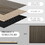 HOMCOM 4 Pack 3D Faux Wood Wall Panels, 24" x 24" Sound Absorbing Acoustic Panels, Wood Slat Wall Panels for Interior Wall Decor, Ceiling, Walnut W2225P229715