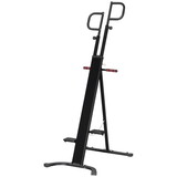 Soozier Folding Vertical Climber Exercise Machine, Height Adjustable Climbing Machine, Stair Stepper with LCD Monitor and Transport Wheels for Full Body Workout W2225P229719