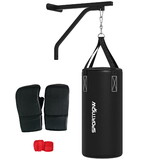 Soozier Unfilled Punching Bag for Adults, Heavy Bag Wall Mount Set with Bracket, Boxing Gloves, Hand Wraps and 360° Swivel Hook for Muay Thai and MMA Training W2225P249713