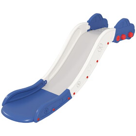 Qaba Toddler Slide, Couch Slide for Bed, Sofa, Extra Length Indoor Couch Slide for Toddler, Baby, Child, Easy to assemble, Blue W2225P249781