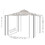 Outsunny 10' x 10' Patio Gazebo, Double Roof Outdoor Gazebo Canopy Shelter with Netting, Steel Corner Frame for Garden, Lawn, Backyard and Deck, Beige W2225S00003