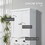 HOMCOM 72" Kitchen Pantry, Tall Storage Cabinet, Freestanding Cupboard with Drawer, Doors and Adjustable Shelves, White W2225S00011