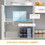 HomCom 71" Modern Freestanding Kitchen Buffet Hutch with Server and Storage