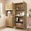 71" Tall Farmhouse Kitchen Pantry Cabinet, Kitchen Hutch Bar Cabinet with Drawers & Shelves, Large Wood Storage Cabinet with Doors & Microwave Stand, Cupboard for Dining Room W2227P156038