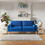 JOS 67.7" 3 seater Sofa Couch for Living Room, Modern Sofa,Small Couches for Small Spaces,Upholstered 3-Seater Couch for Bedroom, Apartment, Home Office, Tool-Free assembly,Blue W2228139389