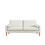 JOS 67.7" 3 seater Sofa Couch for Living Room, Modern Sofa,Small Couches for Small Spaces,Upholstered 3-Seater Couch for Bedroom, Apartment, Home Office, Tool-Free assembly,White W2228140349