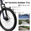 A2660 Ecarpat Mountain Bike 26 inch Wheels, 21-Speed Full Suspension, Trail Commuter City Mountain Bike, Carbon Steel Frame Disc Brakes Thumb Shifter Front Fork Rear Shock Absorber Bicycles