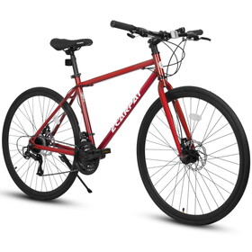 A27305 700c Ecarpat Road Bike, 21-Speed Disc Brakes, Carbon Steel Frame Bike,Racing Bike City Commuting Road Bicycle for Men Women