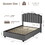 Lift Up Queen Size Bed Velvet Grey W2239141429