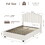 Lift Up Beige Velvet Full Size Bed W2239141436