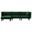 Reversible Sectional Sofa Sleeper With 2 Pillows Dark Green Velvet (W223S00093) W223S00426