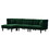 Reversible Sectional Sofa Sleeper With 2 Pillows Dark Green Velvet (W223S00093) W223S00426