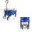 Folding Wagon Garden Shopping Beach Cart (Blue) W22701512