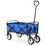 Folding Wagon Garden Shopping Beach Cart (Blue) W22703372