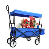 Garden Shopping Beach Cart Folding Wagon (Blue) W22721200