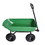 Folding car Poly Garden dump truck with steel frame, 10 inches. Pneumatic tire, 300 lb capacity body 55L Green W22721201