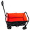 Folding Wagon Garden Shopping Beach Cart (black+yellow) W22735704