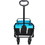 Folding Wagon Garden Shopping Beach Cart (black+blue) W22735705