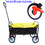 Folding Wagon Garden Shopping Beach Cart (black+yellow) W22746298