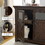 2 Doors Cabinet Large Buffet Sideboard Cabinet Bar Wine Cabinet for Entryway Living Room Buffet Cabinet, Table Coffee Bar Wine Bar Storage Cabinet for Dining Room Espresso W2275P149112