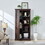 Tall Storage Cabinet Barn Door Storage Country Wood Rustic Farmhouse Pantry Cupboard Sliding Door Kitchen Organizer Furniture Home Drawer Shelves L39.37"*W15.75"*H74.4" Espresso W2275P149118