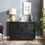 Modern 7 Drawers Dresser 7 Drawers Cabinet,Chest of Drawers Closet Organizers and Storage Clothes Storage Drawers Cabinet for Living Room, Farmhouse Dresser Organizer Black W2275P149785