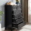 Modern 6 Drawers Dresser 6 Drawers Cabinet,Chest of Drawers Closet Organizers and Storage Clothes Storage Drawers Cabinet for Living Room, Farmhouse Dresser Organizer Black W2275P149797