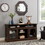 Modern TV Stand Media Stand Modern Entertainment Console for TV Up to 65" with Glass Door Open and Closed Storage Space, Brown, 60"W*15.75"D*29"H W2275P210030