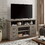 Vintage drawer Traditional TV Media Stand Farmhouse Rustic Entertainment Console for TV Up to 65" with Open and Closed Storage Space, 60"W*15.75"D*34.25"H Light Gray W2275P210043