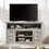 Vintage drawer Traditional TV Media Stand Farmhouse Rustic Entertainment Console for TV Up to 65" with Open and Closed Storage Space, 60"W*15.75"D*34.25"H Light Gray W2275P210043