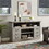 Vintage drawer Traditional TV Media Stand Farmhouse Rustic Entertainment Console for TV Up to 65" with Open and Closed Storage Space, 60"W*15.75"D*34.25"H Light Gray W2275P210043