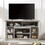 Vintage drawer Traditional TV Media Stand Farmhouse Rustic Entertainment Console for TV Up to 65" with Open and Closed Storage Space, 60"W*15.75"D*34.25"H Light Gray W2275P210043