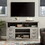 Vintage drawer Traditional TV Media Stand Farmhouse Rustic Entertainment Console for TV Up to 65" with Open and Closed Storage Space, 60"W*15.75"D*34.25"H Light Gray W2275P210043