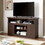 Vintage drawer Traditional TV Media Stand Farmhouse Rustic Entertainment Console for TV Up to 65" with Open and Closed Storage Space, Espresso, 60"W*15.75"D*34.25"H W2275P210044