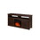 Farmhouse TV Media Stand, Large Barn Inspired Home Entertainment Console, with 18" Fireplace Insert, for TV Up to 65", with Open Shelves and Closed Cabinets, Espresso 57.87*15.75*30.31 W2275S00003