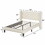 Full Size Frame Platform Bed with Upholstered Headboard and Slat Support, Heavy Duty Mattress Foundation, No Box Spring Required, Easy to assemble,Beige W2276139498