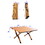 Portable picnic table, rollable aluminum alloy table top with folding solid X-shaped frame ZB1001MW W22770775