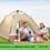 Camping dome tent is suitable for 2/3/4/5 people, waterproof, spacious, portable backpack tent, suitable for outdoor camping/hiking W22777553