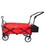 folding wagon Collapsible Outdoor Utility Wagon, Heavy Duty Folding Garden Portable Hand Cart, Drink Holder, Adjustable Handles W22778746