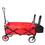 folding wagon Collapsible Outdoor Utility Wagon, Heavy Duty Folding Garden Portable Hand Cart, Drink Holder, Adjustable Handles W22778746