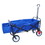 Folding Wagon Garden Shopping Beach Cart (Blue colour) W22778747